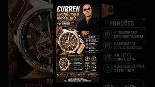 ⌚✨ RELÓGIO- CURREN #smartphone #relogios #smartwatch #watch #tecnologia #automobile #drone