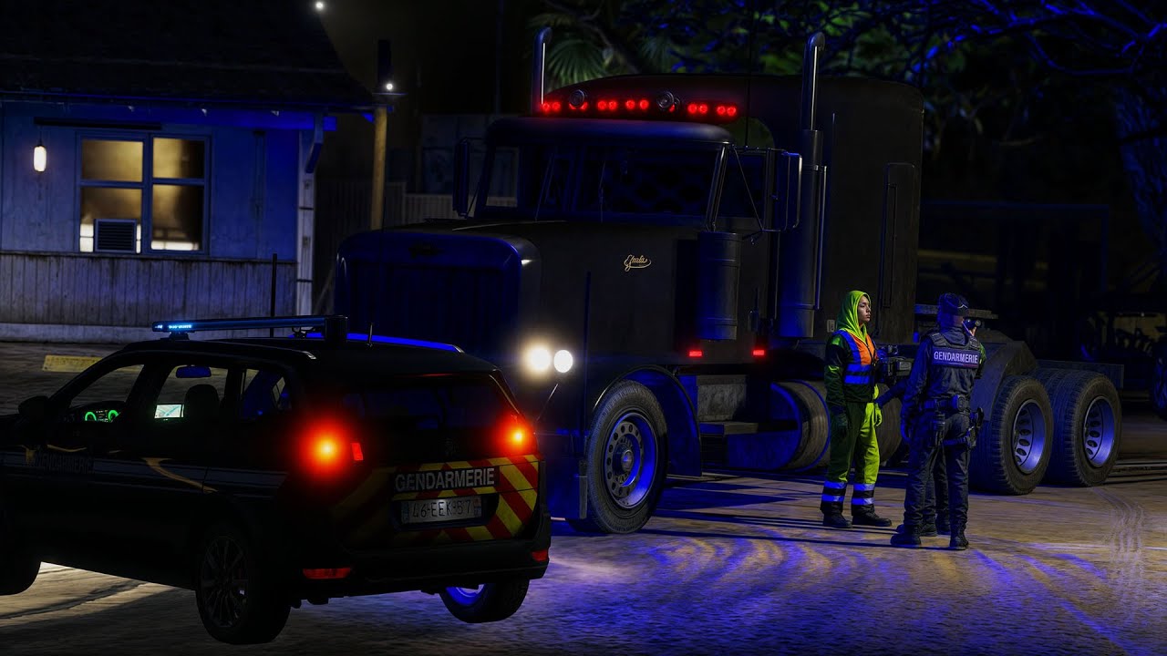 [GTA 5] UN CHAUFFEUR POIDS LOURD COMPLETEMENT BOURRÉ🚔 | LSPDFR #1219 ...