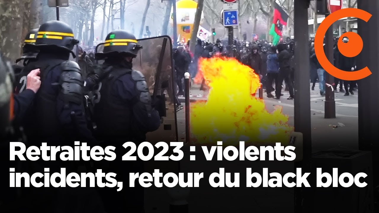 Пенсионная демонстрация: инциденты с применением насилия, возвращение черного блока
