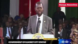 THE BRAIN BEHIND CITIES IN KENYA!GOV.ANYANG NYONGO SHORT SPEECH INFRONT OF RUTO AS ELDORET MADE CITY