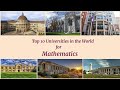 Top 10 universities in the world for mathematics   best universities for mathematics