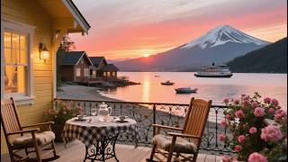 2 Hours Lakeside Cottage Terrace Ambience｜Beautiful Sunset Lake View Background for Relaxation