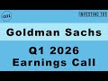 Goldman Sachs Q1 2026 Earnings Call | EPS Hits $17.55 and Revenue Reaches $17.23B