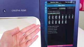 PFAFF creative icon 47 Specialty Stitch Menu
