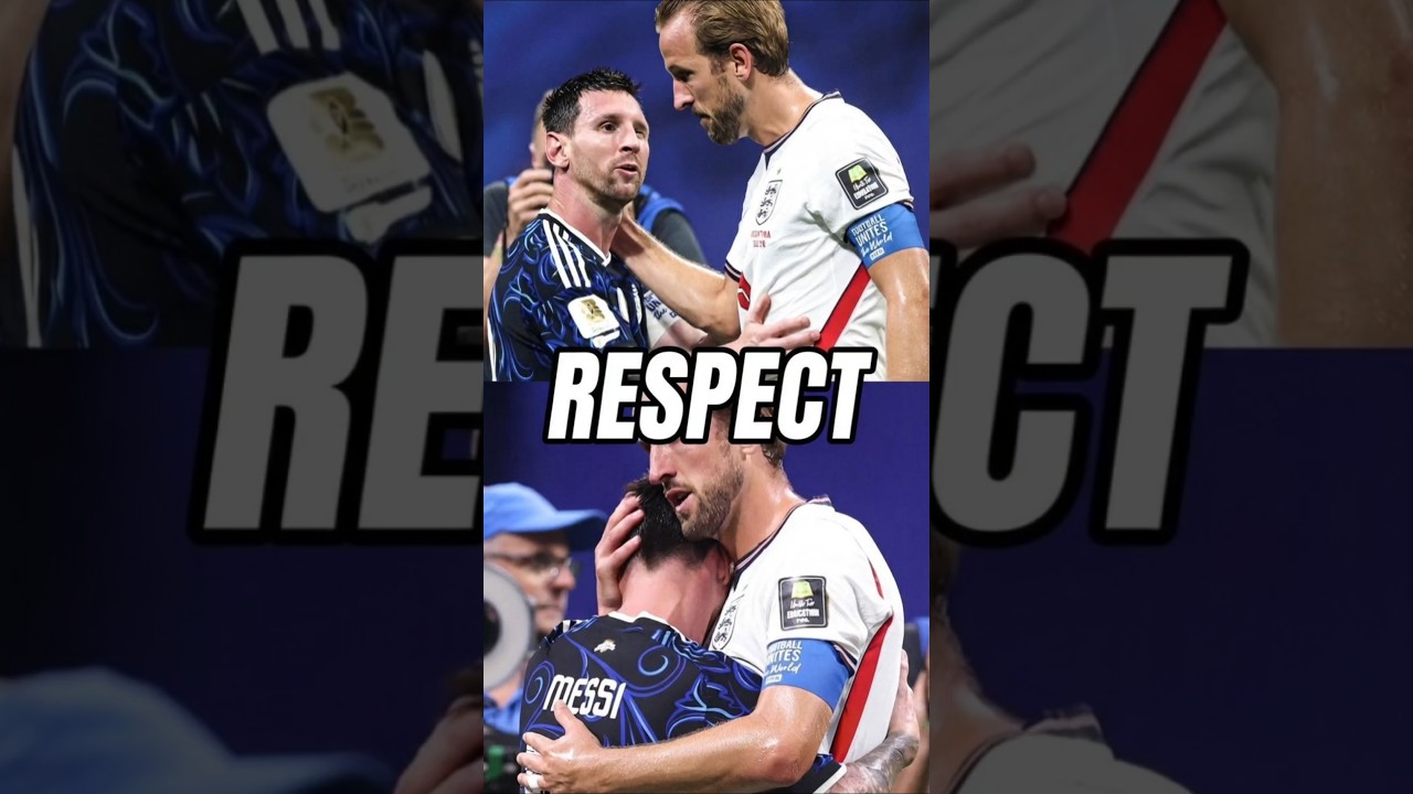 Messi and Harry Kane hug each other at full time 😍 #worldcup
