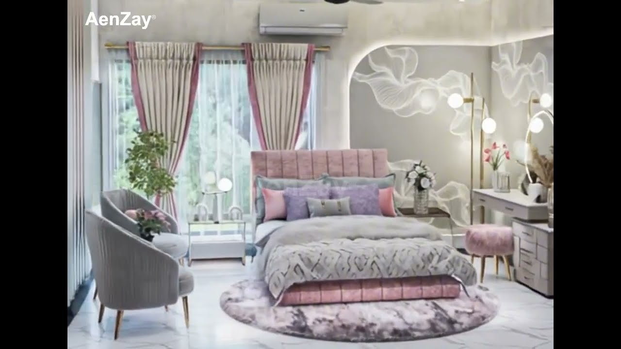 Girl's Bedroom Interior | Designed By AenZay |Modern Bedroom Design 