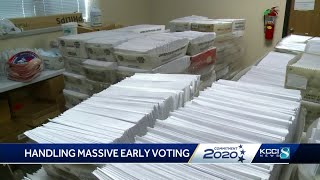 Absentee ballots mailed to Iowans in record numbers as early voting begins