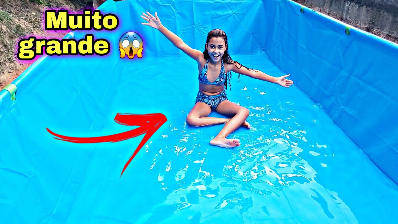 COMPRAMOS UMA PISCINA GIGANTE! 6200l MUITA BAGUNÇA E DIVERSÃO EM FAMÍLIA 😍