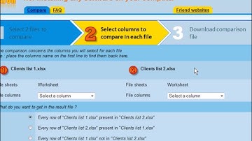 Compare 2 Excel files to find common information