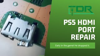 PS5 HDMI Port Repair. retrofit playstation hdmi port.