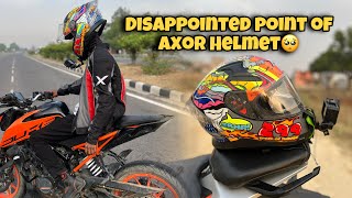 Disappointed point of This Axor Helmet 😒 | The Alone Rider