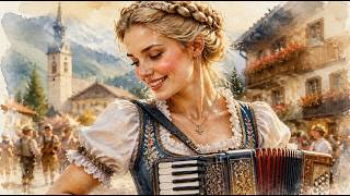🎶 Alpine Accordion Festival | Joyful German Folk Music & Bavarian Village Dance