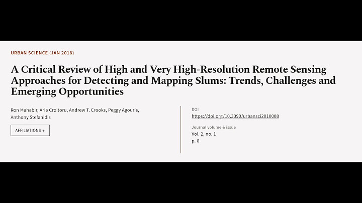 High resolution remote sensing data reviews