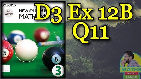 Q11 || Ex 12B || D3 || Area and Volume of Similar Figure and Solids