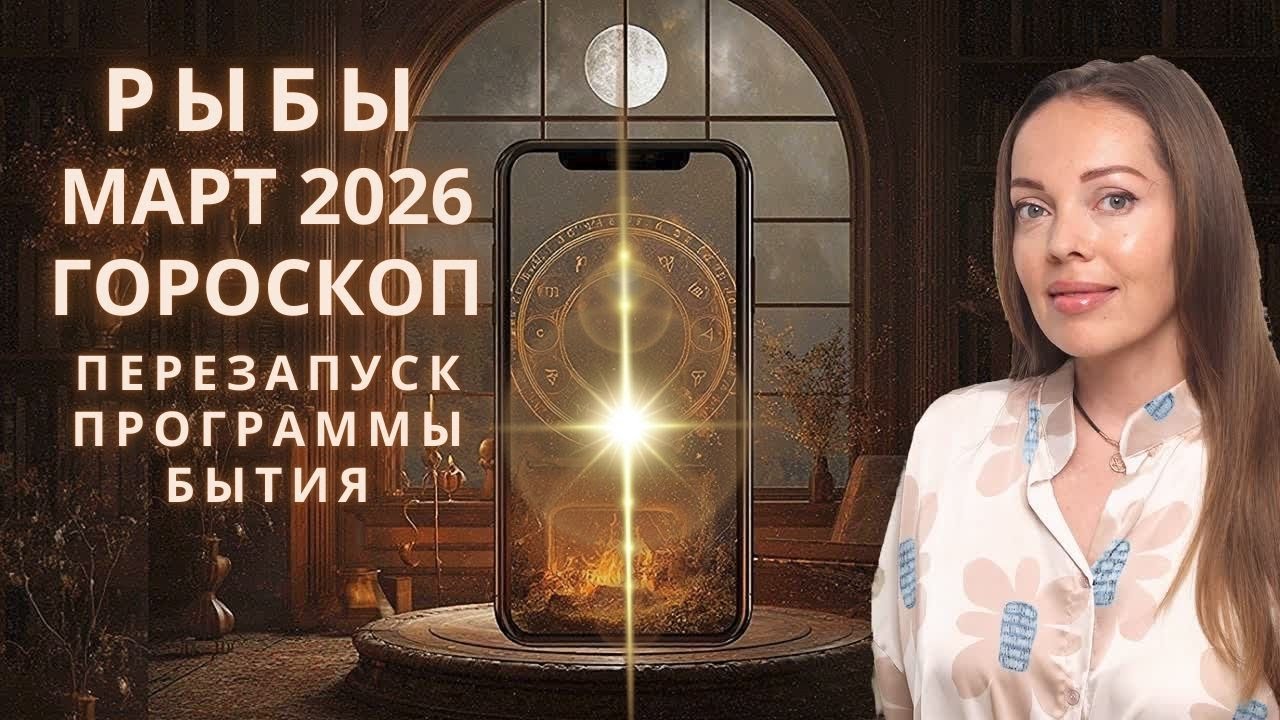 Рыбы - гороскоп на март 2026 года. Перезапуск программы бытия