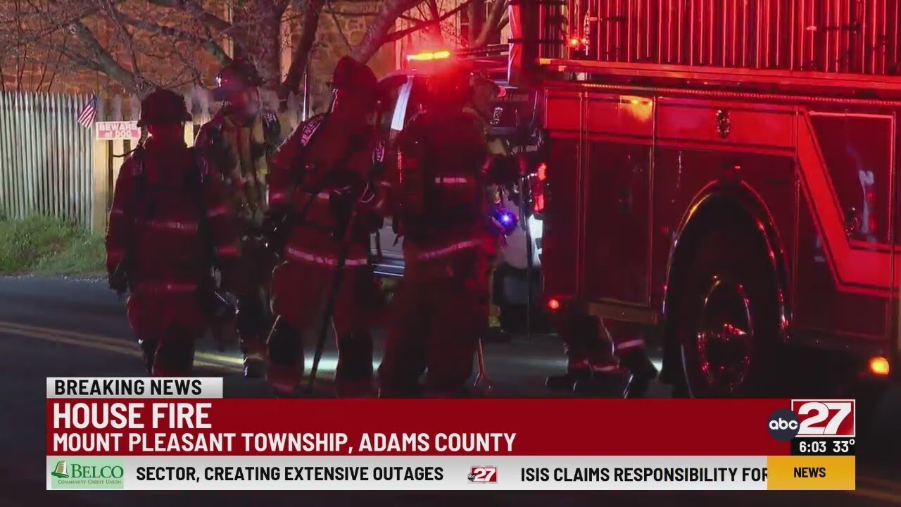 Crews respond to Adams County house fire - YouTube