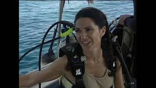 Woman Scuba Diving In Saba 2001
