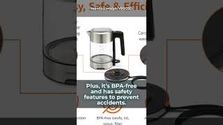 Amazon Basics Electric Kettle: Fast Boiling &amp; Safe Operation | #Shorts