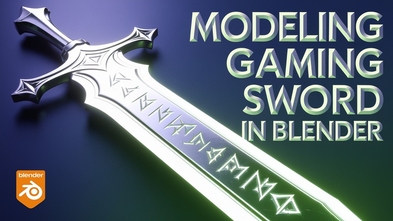 Modeling Gaming Sword using blender - YouTube