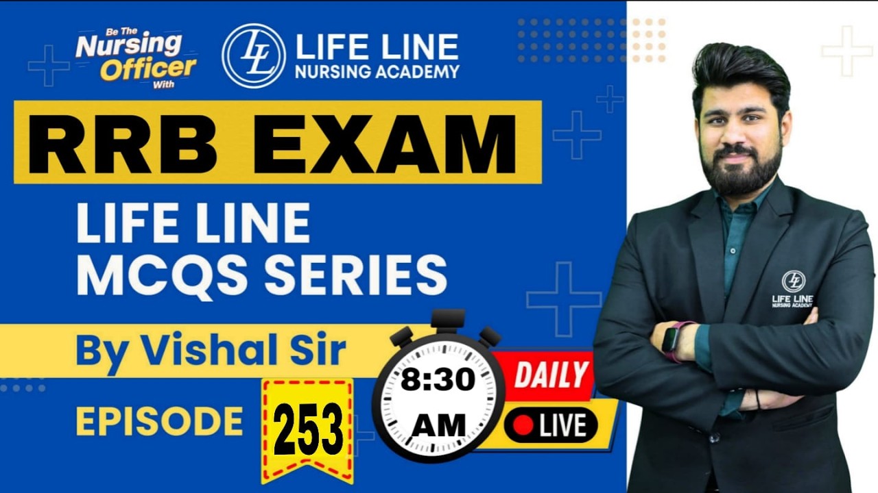 Episode -: 253 | Life Line MCQs Series | RRB Exam | By Vishal Sir