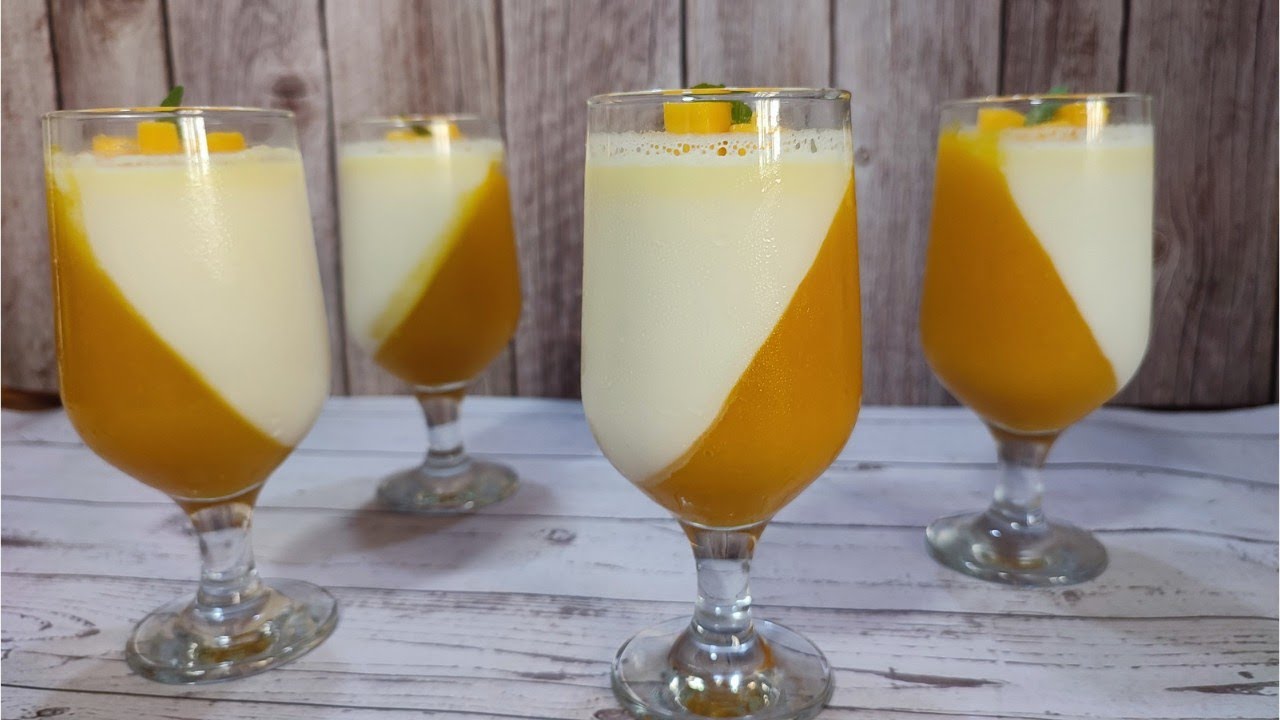PANNA COTTA DE MANGO!! Postre ligero, refrescante y vistoso con Mambo!!!