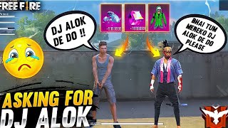 Asking For Dj Alok From Random Players 😭| Emotional moment | I Gave Him Dj Alok - Garena Free Fire screenshot 4