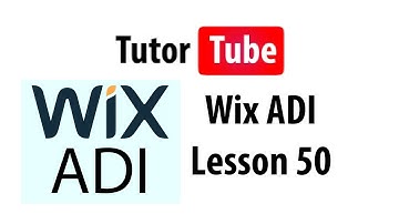 Wix ADI Tutorial - Lesson 50 - Music Player Section
