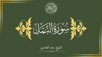 سورة النمل بصوت الشيخ سعد الغامدي