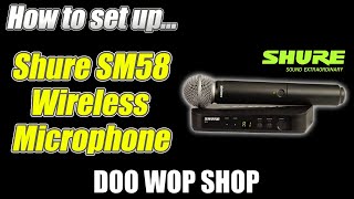 How to use a Shure SM58 wireless handheld mic screenshot 2