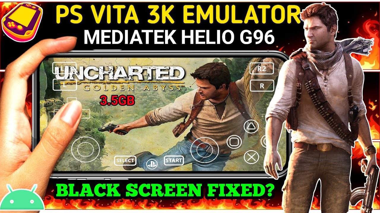 How to Fix an Uncharted Golden Abyss Black Screen on PS Vita 3K Emulator Android Gameplay (2026)