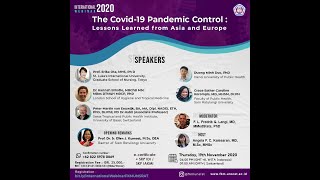 International Webinar 2020, The Covid-19 Pandemic Control: Lessons Learned from Asia and Europe screenshot 5