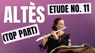 Altès Etude No. 11 - TOP part of duet - April Clayton, flute
