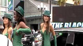 Green Hornet models at comic con 2010