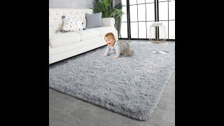 Super Soft Shaggy Rugs Fluffy Carpets, 5x8 Feet, Indoor Modern Plush Area Rugs for Living Room Fuzzy