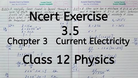 Ncert Exercise 3.5, Chapter 3, Current Electricity, Class 12 Physics