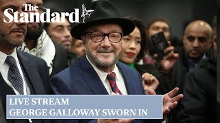 George Galloway sworn in: watch as controversial Rochdale MP takes his seat in the Commons