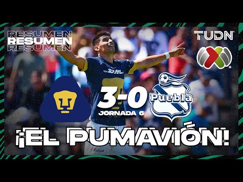 Siguen sumando: Pumas goleó 3-0 a Puebla por la fecha 6 del Torneo Clausura 2024