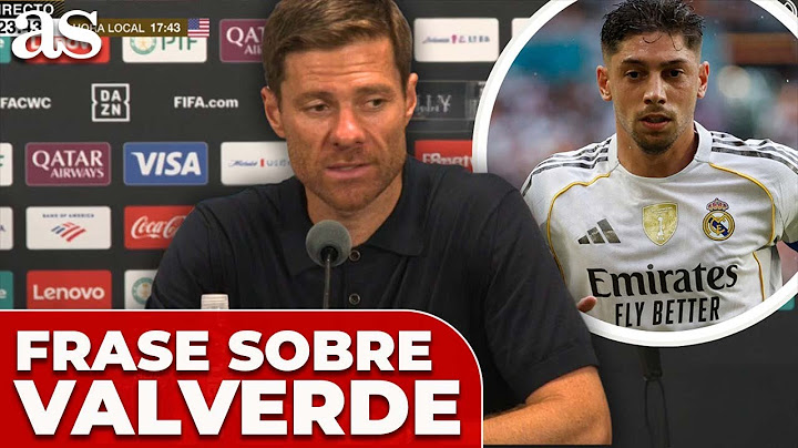 La frase de XABI ALONSO para describir a VALVERDE: IMPRESCINDIBLE en el REAL MADRID