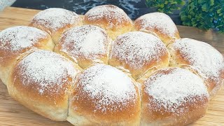 No Kneading! Just need 2 minutes to prepare! Super Fluffy Milk Bread.