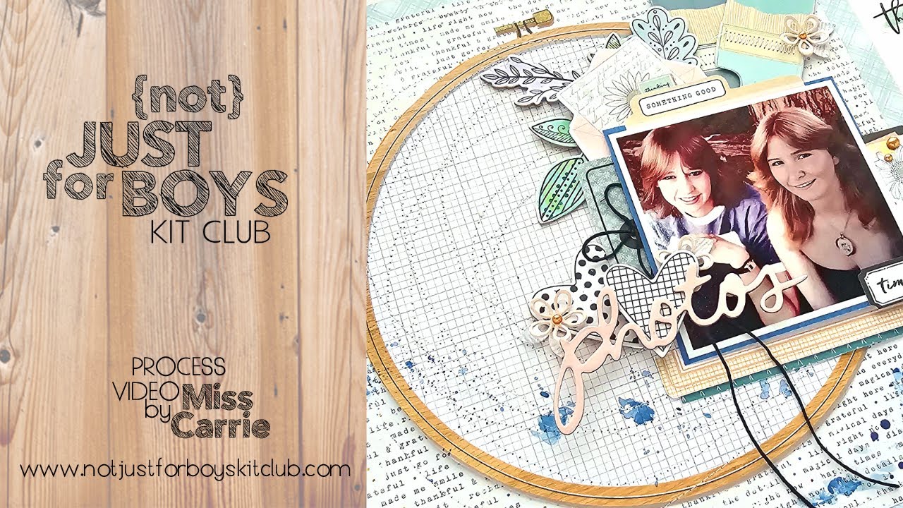 How to Scrapbook Damaged Photos | Teen Themed | {Not} Just for Boys Kit Club