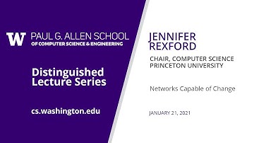 Allen School Distinguished Lecture: Jennifer Rexford (Princeton University)