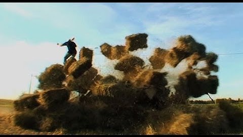 Standing on top of EXPLODING hay-stash!
