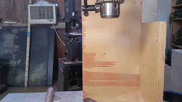 Making cabinet door knobs with a drill press