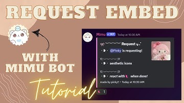Request embed & ar with mimu | Discord tutorial | 2024