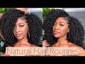 ☃️My Winter Natural Hair Routine (Updated)| Moisturized + Shiny Curls!