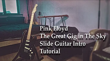 Pink Floyd - The Great Gig In The Sky (intro) for slide guitar