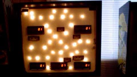 Stern QUICKSILVER pinball machine: switches test , game levels & bookkeeping functions