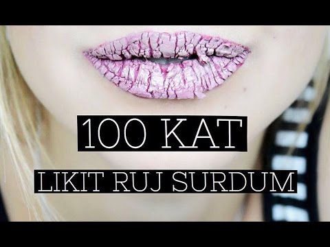 100 KAT LİKİT RUJ SÜRDÜM!