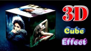 3D Cube Effect. Photo editing. Image editing. You to bee - Tek. Pixellab Tutorial.
