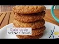 Galletas fáciles de Avena y Pasas - Caseras - Paso a paso